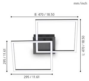 Eglo 75553 - LED Димируем полилей за повърхностен монтаж PALMAVES LED/28W/230V 3000-6500K+д.у