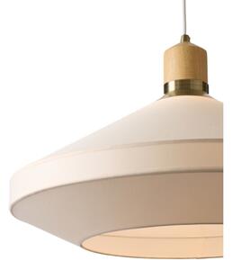 Halo Design 744305 - Висящ полилей на кабел PARIS 1xE27/40W/230V, Ø 56 см, крем/месинг/дъб
