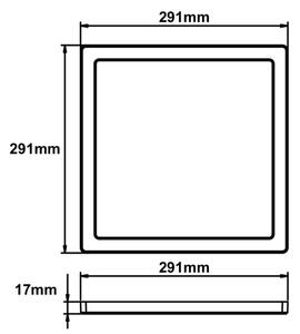 Globo 12380-24B - LED Плафон LASSE LED/24W/230V 3000/4000/6500K черен