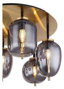 Globo 15345-6DMM - Полилей за повърхностен монтаж BLACKY 6xE14/40W/230V месинг