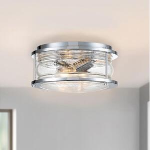 Quintiesse QN-ASHLANDBAY-F-PC-BATH – плафон за баня ASHLAND, 2xE27/60W/230V, IP44