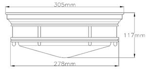 Quintiesse QN-HADRIAN-FS-CM-CLEAR - външно подово осветително тяло HADRIAN, 2xE27/40W/230V, IP44, хром