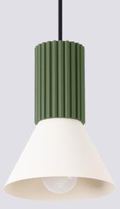 Sollux SL.1872 - Висящ полилей на кабел ESTRIA 1xE14/10W/230V Ø 14 см зелен