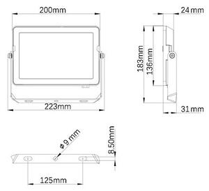 Philips - LED Екстериорен прожектор PROJECTLINE LED/50W/230V IP65 3000K
