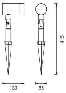 Ledvance - Екстериорна лампа ENDURA CLASSIC 1xGU10/35W/230V IP54