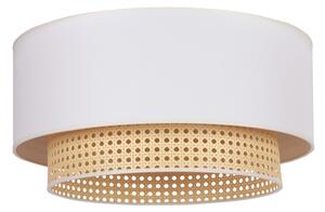 Duolla - Плафон BOHO 3xE27/15W/230V Ø 60 см кремав/ратанов