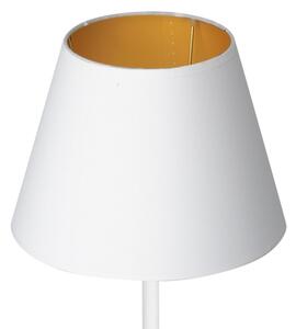 Настолна лампа ARDEN 1xE27/60W/230V Ø 20 см бяла/златиста