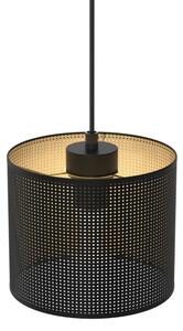 Пендел LOFT SHADE 1xE27/60W/230V Ø 18 см черен/златист