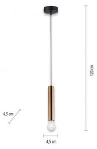 Leuchten Direkt 15617-60 - Пендел BRUNA 1xE27/60W/230V месинг