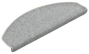 VidaXL Постелки за стъпала, 15 бр, светлосиви, 65x24x4 см
