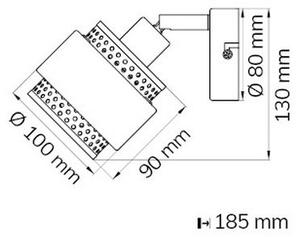 Wofi 11646 - Стенен спот GROVE 1xE14/28W/230V