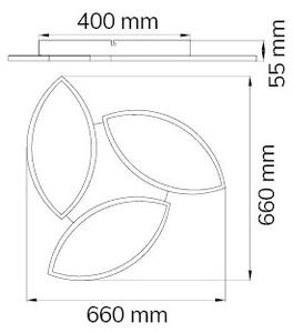 Wofi 9486.03.70.8680-LED RGBW Димируем плафон LED/22W/230V Wi-Fi+д.у