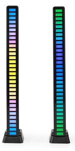 Nedis GALDP110BK - К-кт 2бр. LED RGB акумулаторни настолни лампи LED/250 mAh