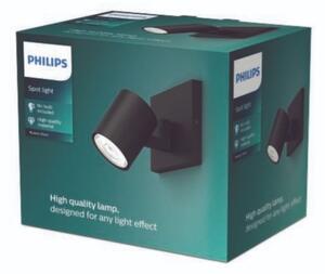 Philips - Спот RUNNER 1xGU10/20W/230V черен