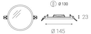 LED2 - LED Лампа за вграждане в баня SLIM LED/10W/230V IP43 CRI 90