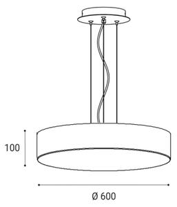 LED2 - LED Димируем пендел MONO LED/60W/230V