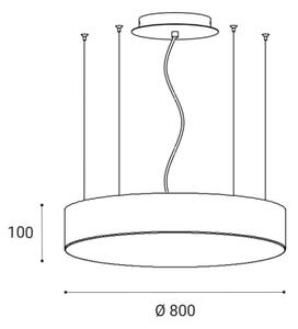 LED2 - LED Димируем пендел MONO LED/100W/230V