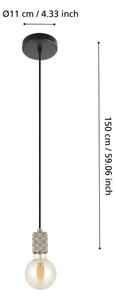 Eglo 43802 - Пендел YORTH 1xE27/40W/230V хром