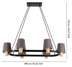 Eglo 43782 - Пендел EDALE 6xE27/40W/230V