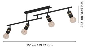 Eglo 900176 - Полилей за повърхностен монтаж LURONE 4xE27/10W/230V