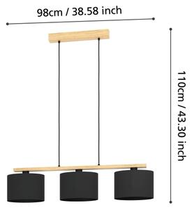 Eglo 900313 - Пендел CASTRALVO 3xE27/40W/230V