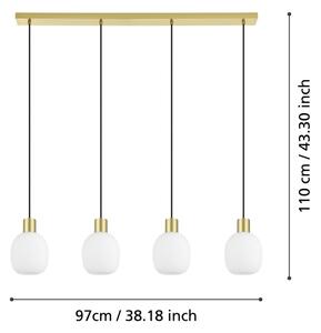 Eglo 900306 - Пендел MANZANARES 4xE27/40W/230V