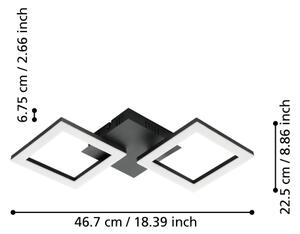 Eglo 900315 - LED Димируема плафониера PARANDAY-Z LED/15,5W/230V