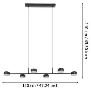 Eglo 900352 - LED Пендел CLAVELLINA 6xLED/7W/230V