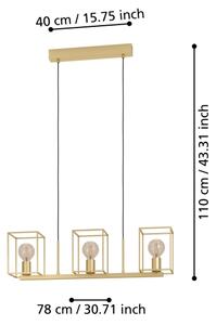 Eglo 900399 - Пендел CUMIOLE 3xE27/40W/230V