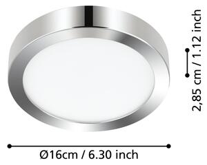 Eglo 900639 - LED Плафон за баня FUEVA LED/11W/230V IP44 хром