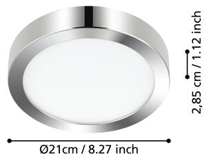 Eglo 900641 - LED Плафон за баня FUEVA LED/17W/230V IP44 хром