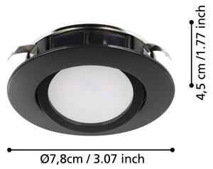 Eglo 900749 - К-кт 3бр. LED димируеми лунички PINEDA LED/5,5W/230V