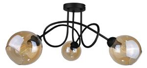 Полилей за повърхностен монтаж VENUS BLACK 3xE27/60W/230V