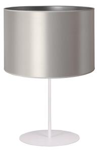 Duolla - Настолна лампа CANNES 1xE14/15W/230V Ø 20 см сребрист/бял