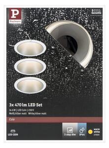 Paulmann 93410 - К-кт 3бр.LED/6,5W IP44 димируеми лампи за баня COLE 230V