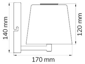 Wofi 4015.01.64.9000 - LED Димируем аплик GENK LED/2W/5V 2500 mAh