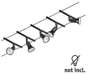 Paulmann 94446 - К-кт 5xGU5,3/10W Спот SALT 230V черен