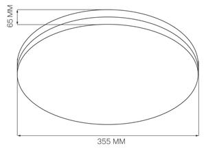 LED Плафон за баня MOON LED/18W/230V хром IP44