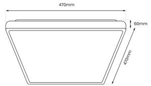 LED Плафон FABIO LED/35W/230V бял