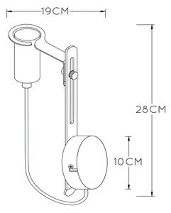 Lucide 45278/01/30 - Аплик MALCOLM 1xE27/60W/230V