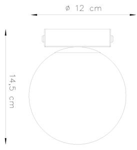 Sollux SL.1151 - Плафониера YOLI 1xG9/12W/230V черен