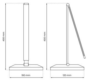 LED Настолна лампа с безжично зареждане VARIO LED/5W/230V 3000-6000K бял