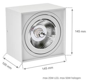 Спот CHLOE AR111 1xGU10/50W/230V ъглов бял