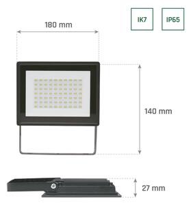 LED Екстериорен прожектор NOCTIS LUX 3 LED/50W/230V 6000K IP65 черен