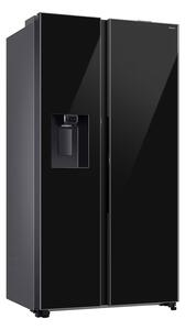 Хладилник с фризер Samsung RS80F64JEBEO, клас E, 634 л. общ обем, свободностоящ, 345 kWh/годишно, Power Cool, Metal Cooling Duct, UV освежител, черен