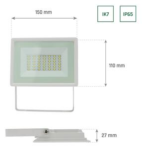 LED Екстериорен прожектор NOCTIS LUX 3 LED/30W/230V 4000K IP65 бял