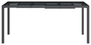 VidaXL Градинска маса антрацит 165x80x72 cм стомана