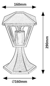 Rabalux 7148 - Екстериорна лампа PARAVENTO 1xE27/40W/230V IP44