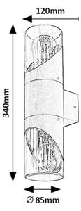 Rabalux 7237 - Екстериорен аплик NOVIGRAD 2xE27/28W/230V IP54