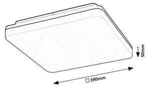 Rabalux 7250 - LED Плафон за баня PERNIK LED/24W/230V IP54